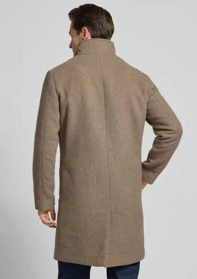 Selected Homme Regular fit lange wollen jas met gewatteerde inzet model 'RAINAR'
