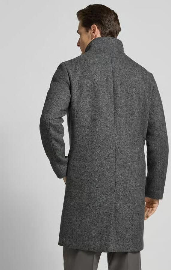 Selected Homme Regular fit lange wollen jas met gewatteerde inzet model 'RAINAR'