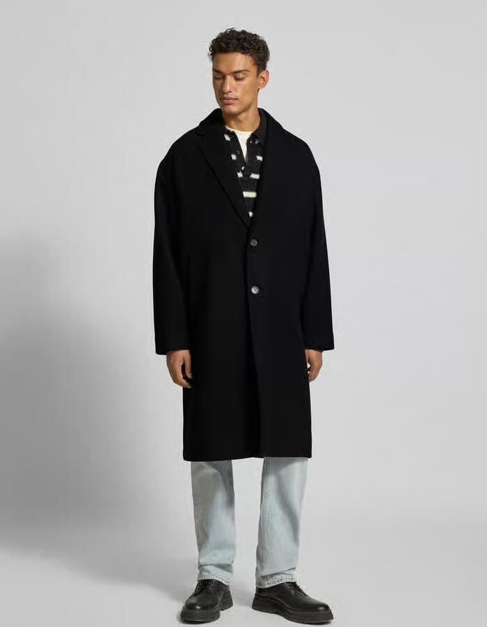 Selected Homme Regular fit lange wollen jas met reverskraag model 'MILO' - Foto 2