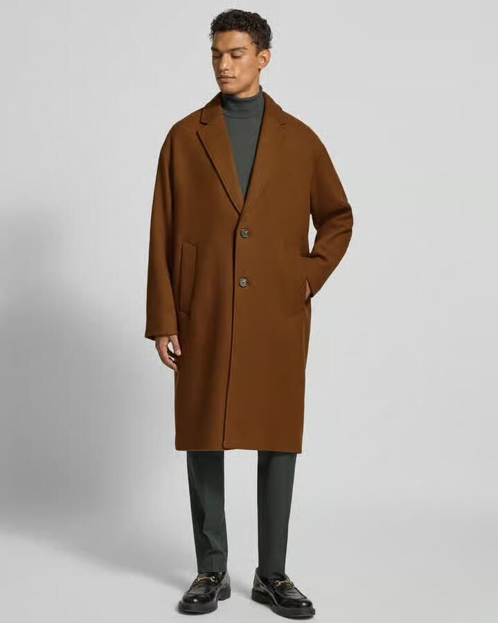 Selected Homme Regular fit lange wollen jas met reverskraag model 'MILO' - Foto 2