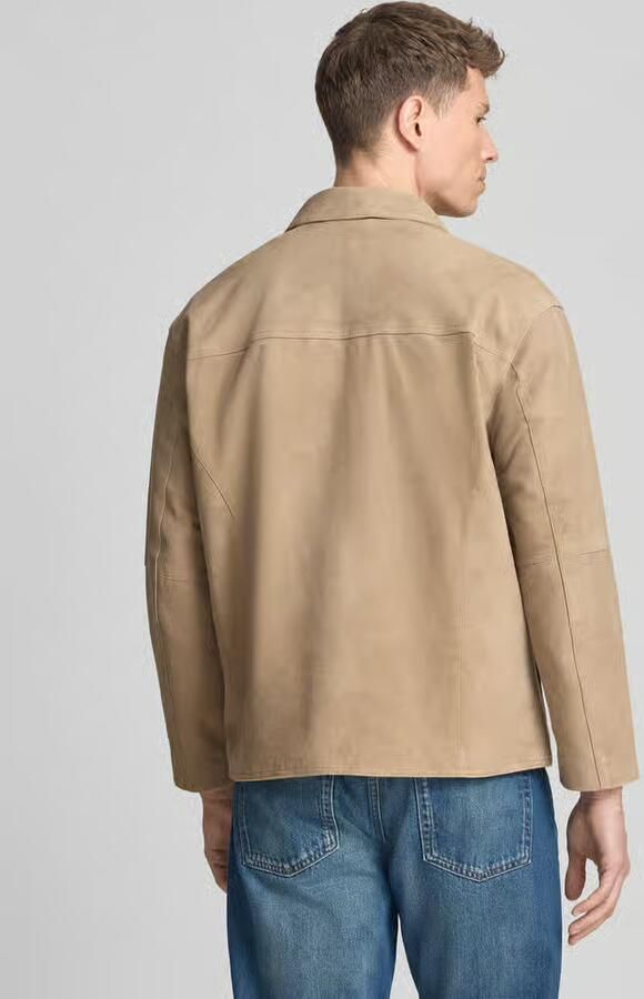Selected regular fit leren jack met platte kraag model 'RORY' - Foto 2