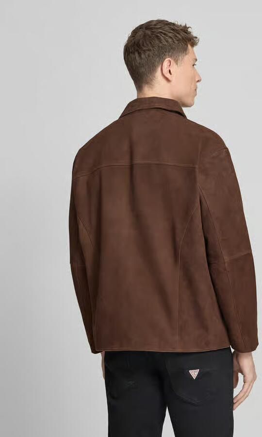 Selected regular fit leren jack met platte kraag model 'RORY' - Foto 3