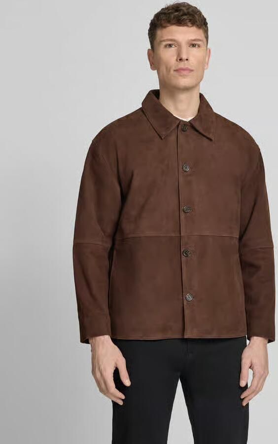 Selected regular fit leren jack met platte kraag model 'RORY' - Foto 2