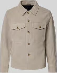 Selected Regular fit leren jack van echt Chevreau-suède Model 'THOM'