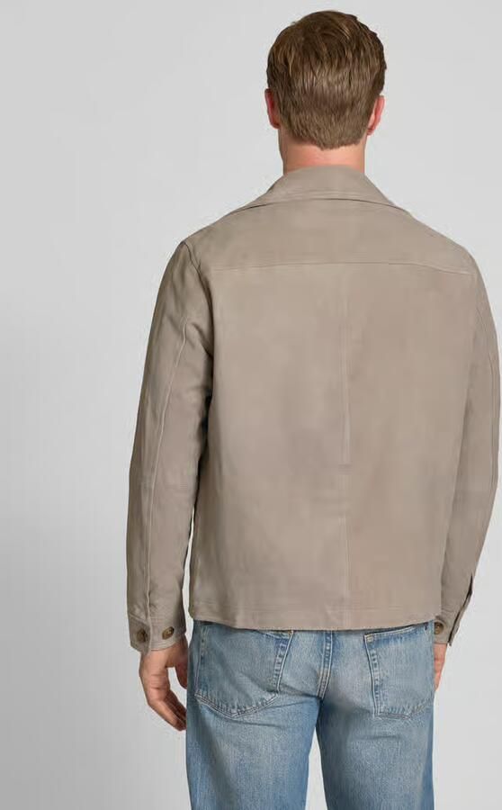 Selected Regular fit leren jack van echt Chevreau-suède Model 'THOM' - Foto 3