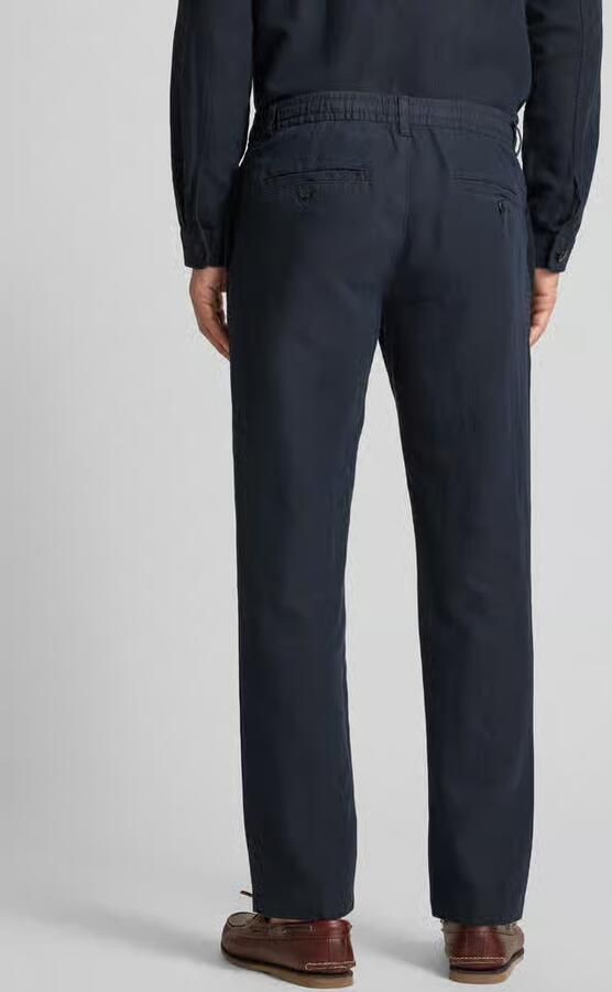 Selected Homme Regular fit linnen broek met persplooien model 'LEROY'