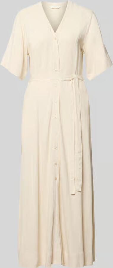 SELECTED WOMEN Dames Jurken Slfviva Regular Linen Blend Dress Ecru - Foto 6