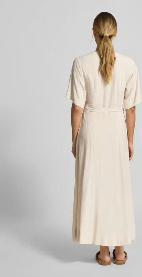 SELECTED WOMEN Dames Jurken Slfviva Regular Linen Blend Dress Ecru - Foto 7
