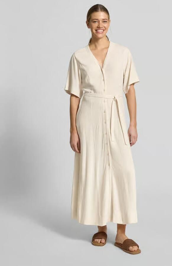 SELECTED WOMEN Dames Jurken Slfviva Regular Linen Blend Dress Ecru - Foto 6