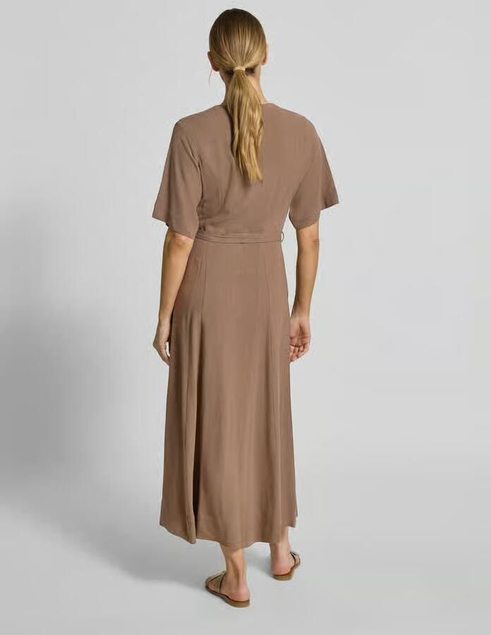 SELECTED WOMEN Dames Jurken Slfviva Regular Linen Blend Dress Bruin - Foto 5