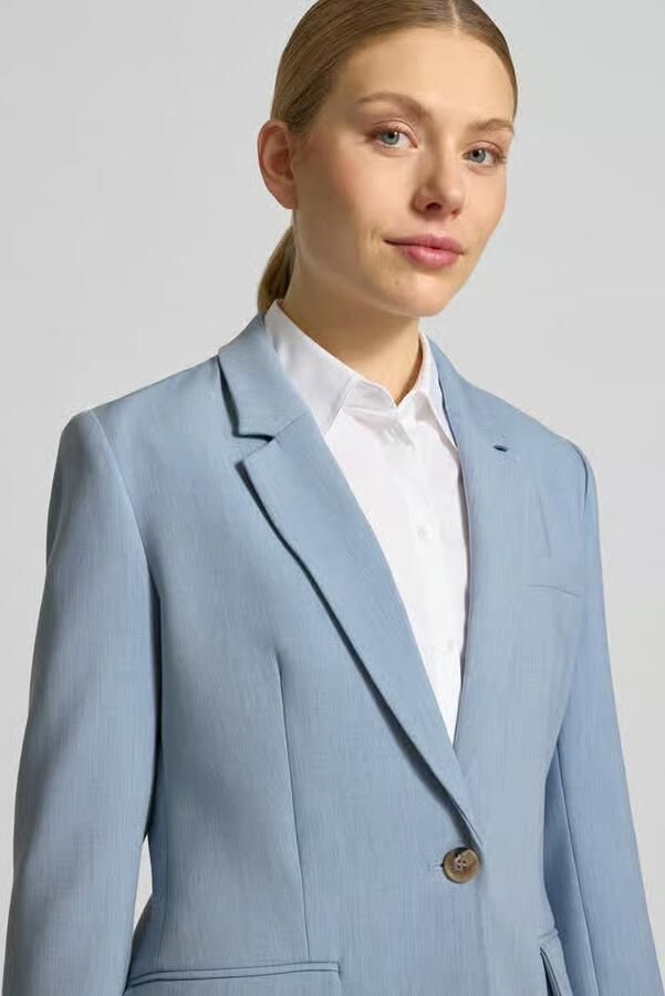 Selected Regular fit longblazer met reverskraag model 'RITA'