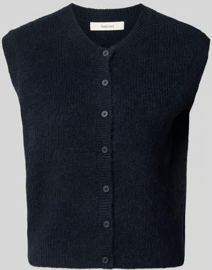 Selected regular fit mouwloos vest van wolmix model 'LULU' - Foto 2