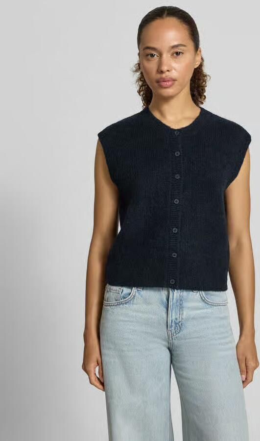 Selected regular fit mouwloos vest van wolmix model 'LULU' - Foto 3