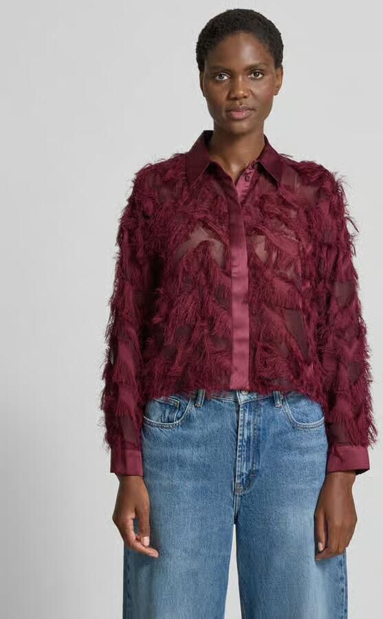 Selected Femme Regular fit overhemdblouse in semi-transparante look model 'MYLINE' - Foto 8