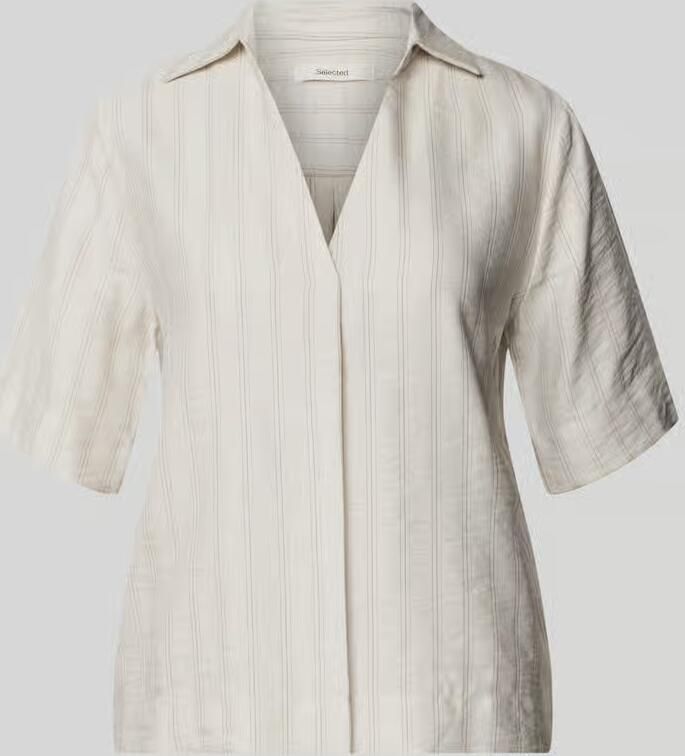 Selected regular fit overhemdblouse van lyocellmix model 'MARIE' - Foto 2