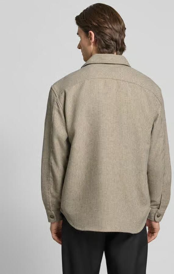 Selected Regular fit overhemdjack met wol model 'LOSEPABLO'