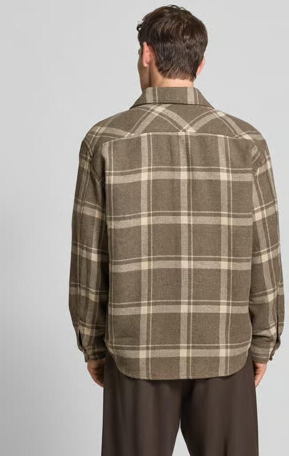 Selected Regular fit overhemdjack met wol model 'LOSEPABLO'