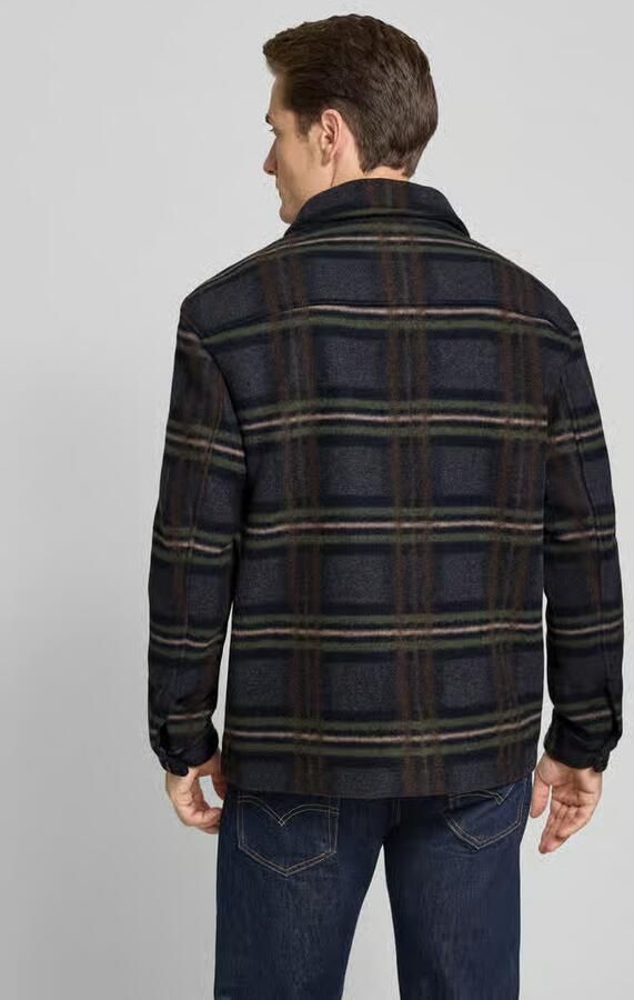 Selected Regular fit wollen jack met platte kraag model 'MITCH'