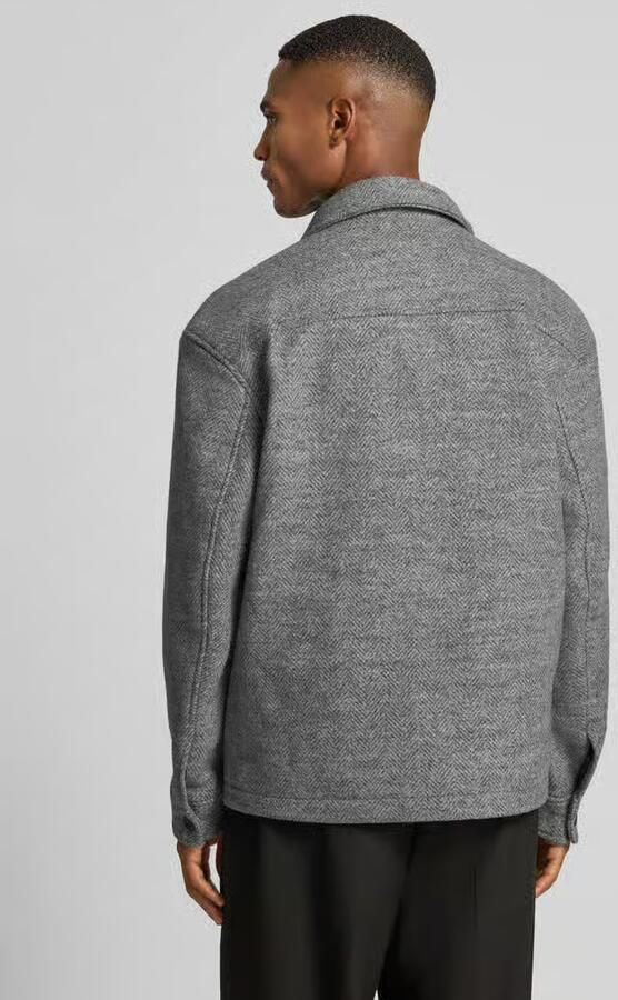 Selected Homme Regular fit wollen jack met platte kraag model 'MITCH'