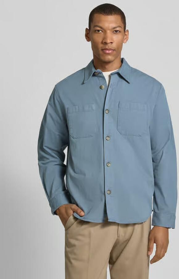 Selected Homme Regular fit overhemdjack van Mix van biologisch katoen Model 'TRAVIS' - Foto 5