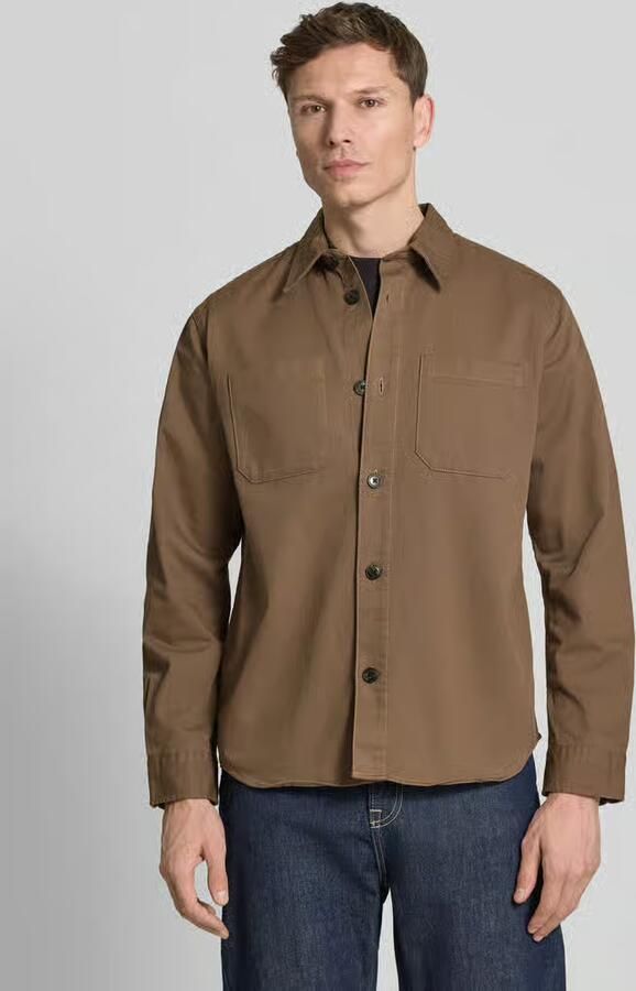 Selected Homme Regular fit overhemdjack van biologische katoenmix model 'TRAVIS' - Foto 4