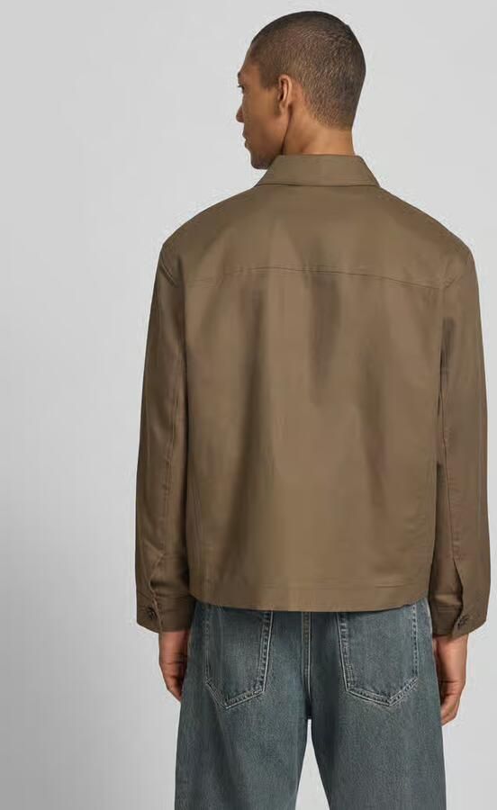 Selected regular fit overhemdjack van mix van katoen en linnen model 'LEWIS' - Foto 3