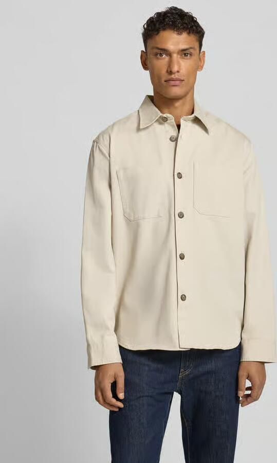 SELECTED MEN Heren Overshirts Slhtravis Twill Overshirt Ls Noos Beige - Foto 10