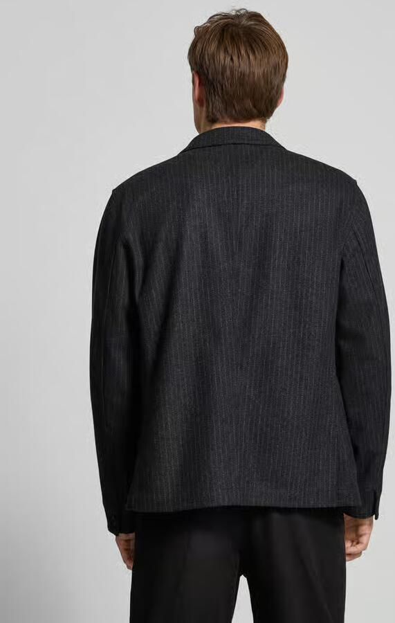 Selected Regular fit overhemdjack van wolmix met reverskraag