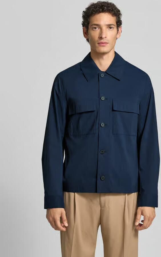 Selected regular fit OVERSHIRT van katoenmix model 'CARVAR' - Foto 2