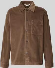 Selected Regular fit overshirt van katoenmix model 'OTTO'