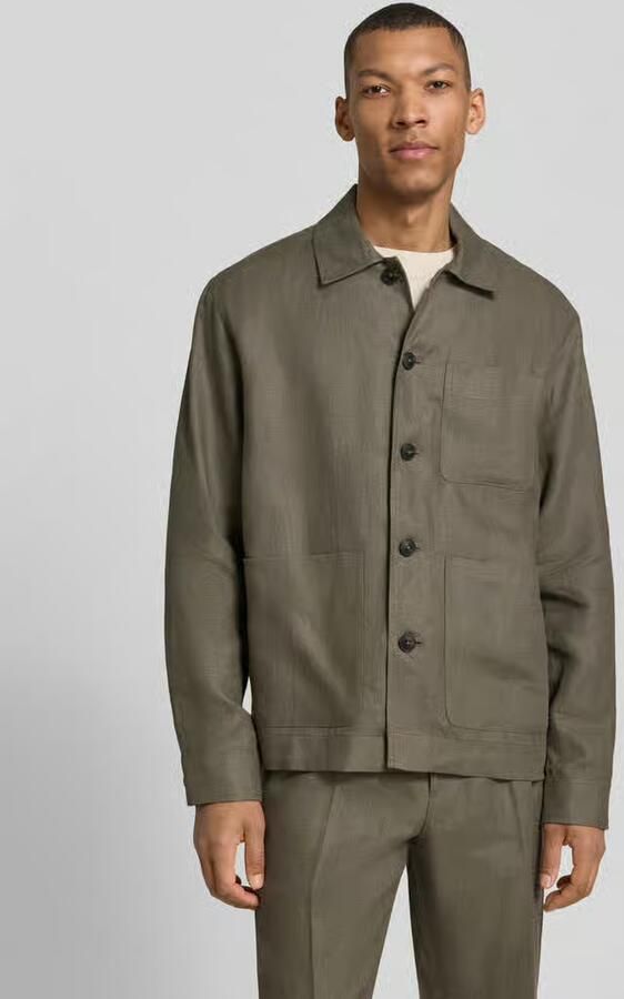 Selected regular fit overshirt van puur linnen model 'BAIRD' - Foto 2