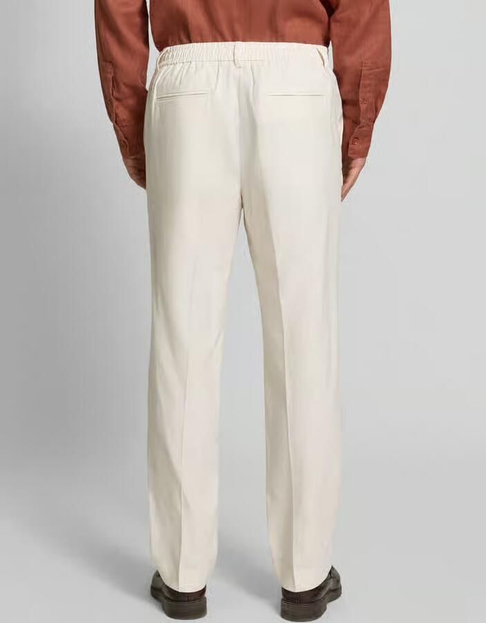 Selected regular fit pantalon van mix van katoen en linnen model 'RAFA' - Foto 2