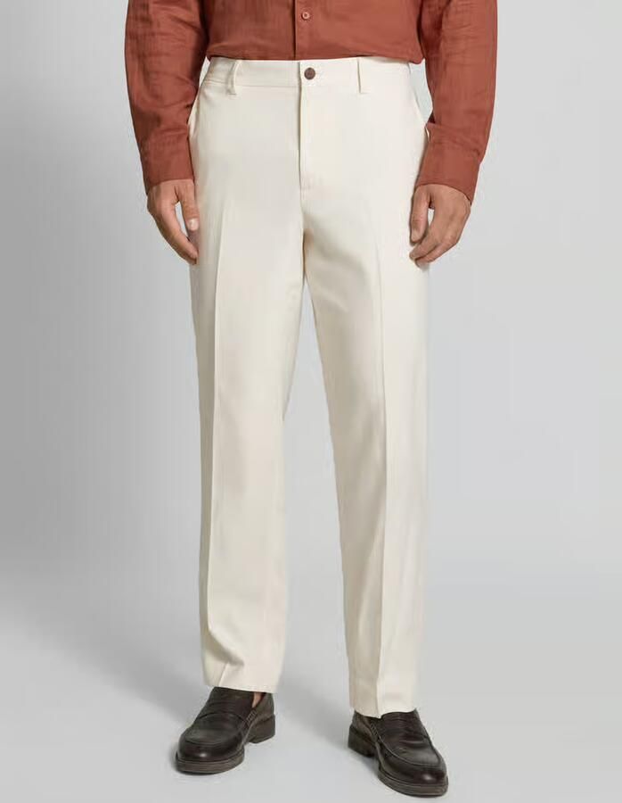 Selected regular fit pantalon van mix van katoen en linnen model 'RAFA' - Foto 3