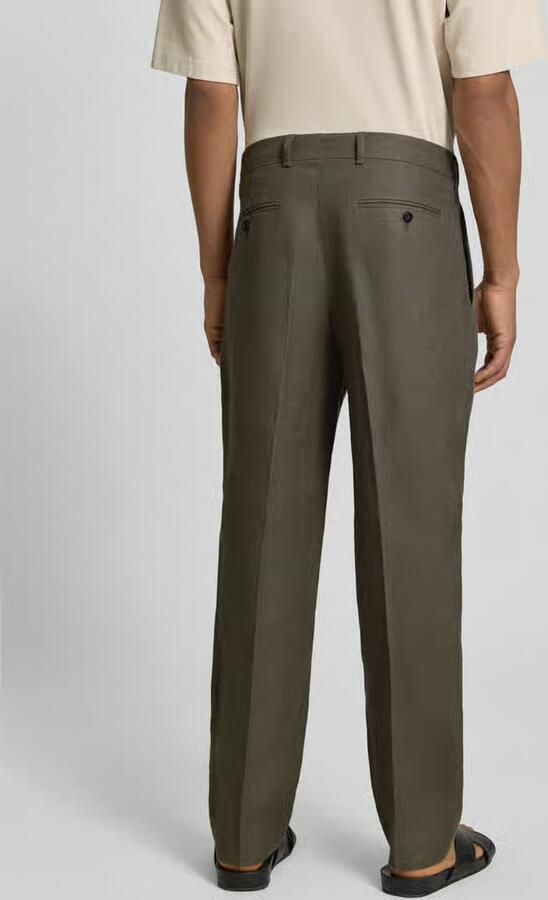 Selected regular fit pantalon van puur linnen model 'BAIRD'