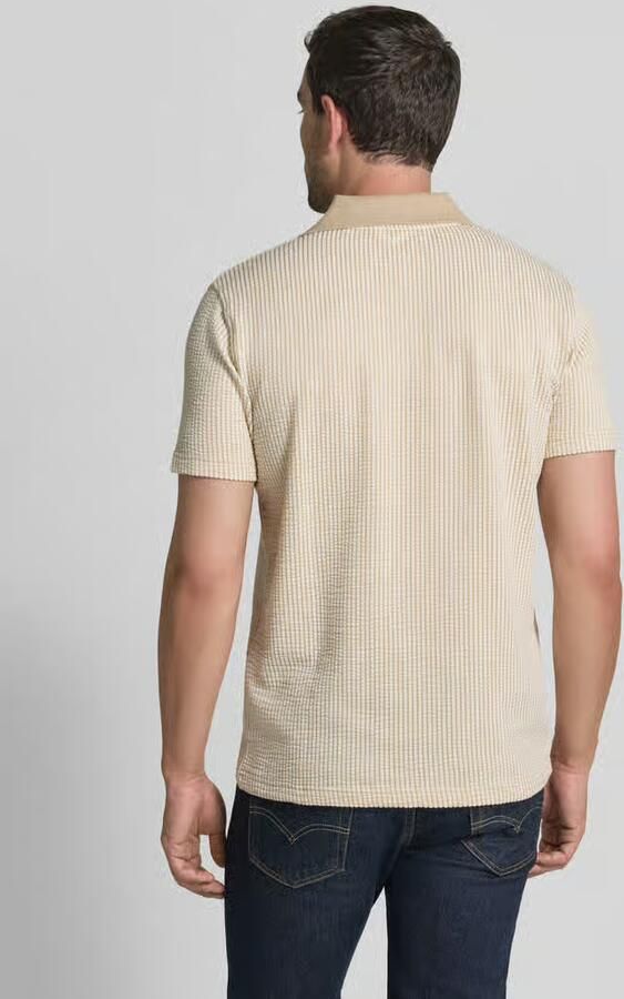 Selected regular fit poloshirt in seersucker-look model 'MARNI' - Foto 2