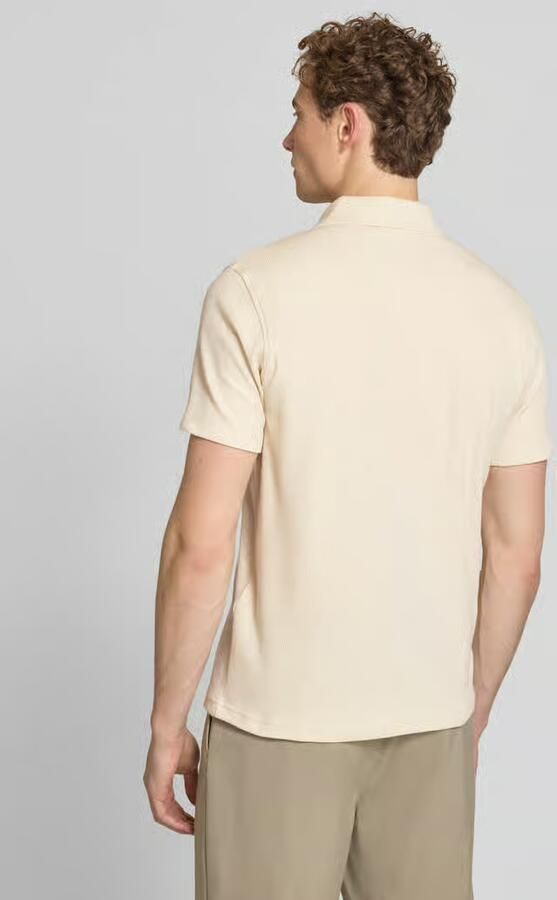 Selected regular fit poloshirt van katoenmix model 'BLAZE'