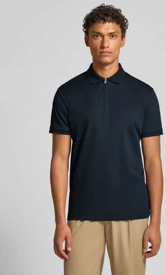 Selected Homme Regular fit poloshirt met ritssluiting model 'FAVE' - Foto 11