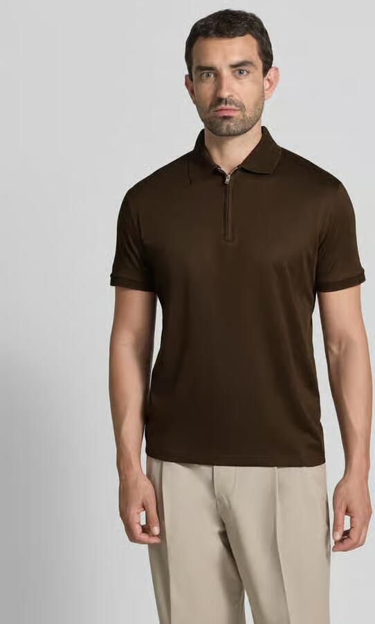 Selected Homme regular fit poloshirt van katoenmix model 'FAVE' - Foto 4