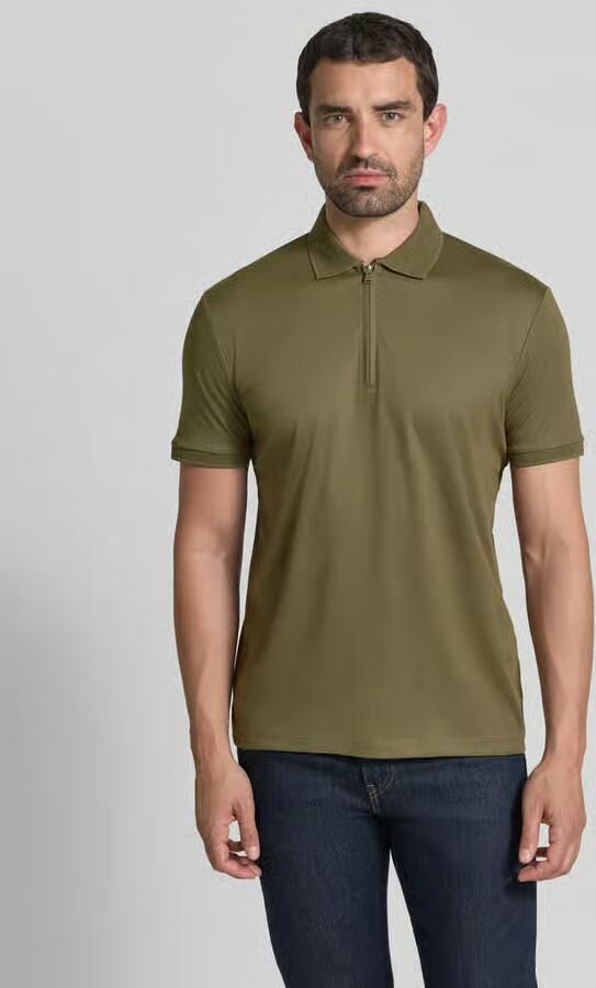 Selected Homme Regular fit poloshirt met ritssluiting model 'FAVE' - Foto 4