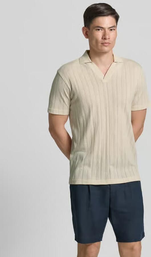 Selected regular fit poloshirt van katoenmix model 'TRAVIS' - Foto 3