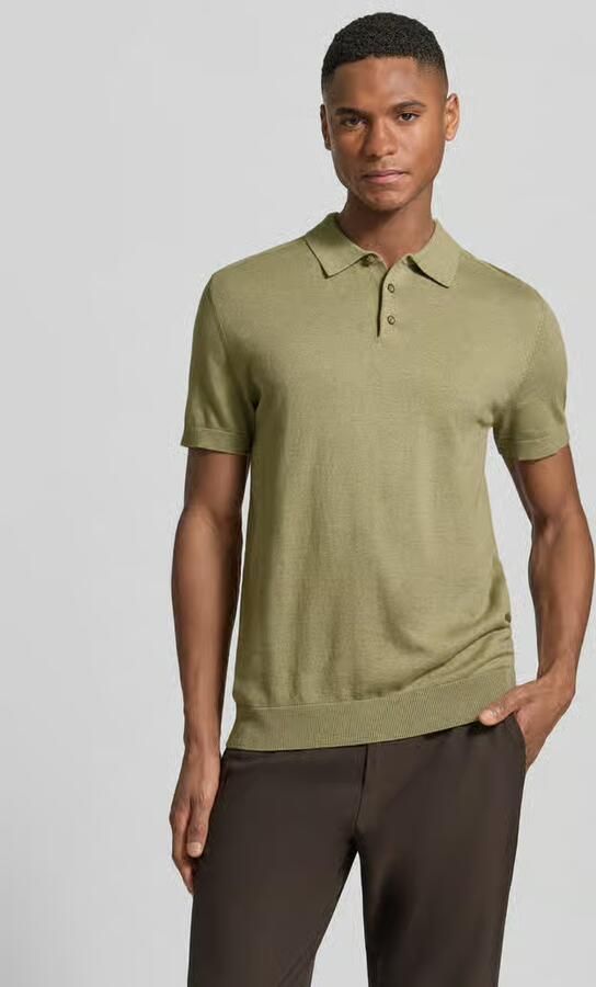 Selected Regular fit Poloshirt van Mix van biologisch katoen Model 'BERG' - Foto 10