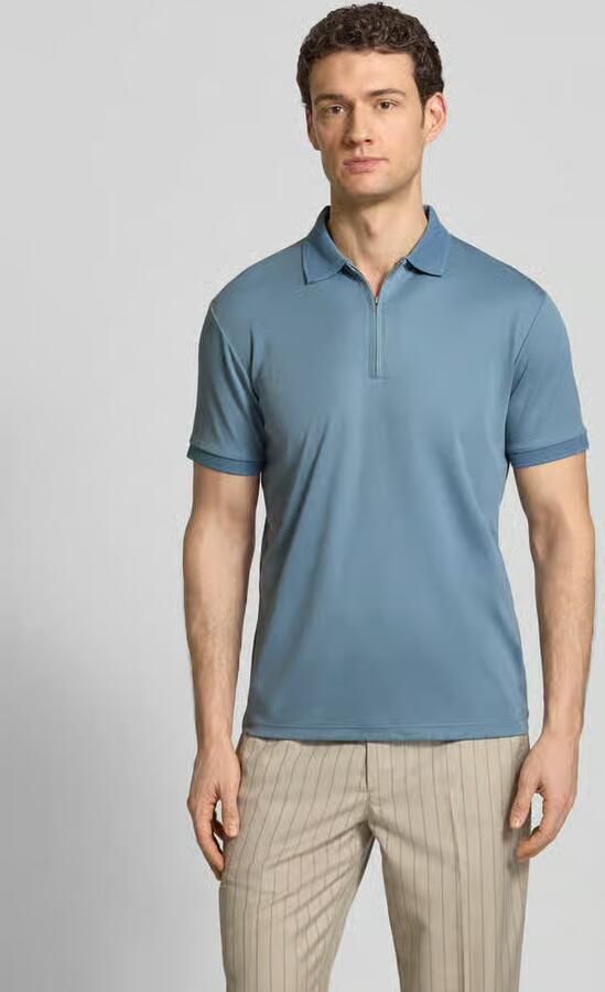 Selected Homme Regular fit Poloshirt van Mix van biologisch katoen Model 'FAVE' - Foto 7
