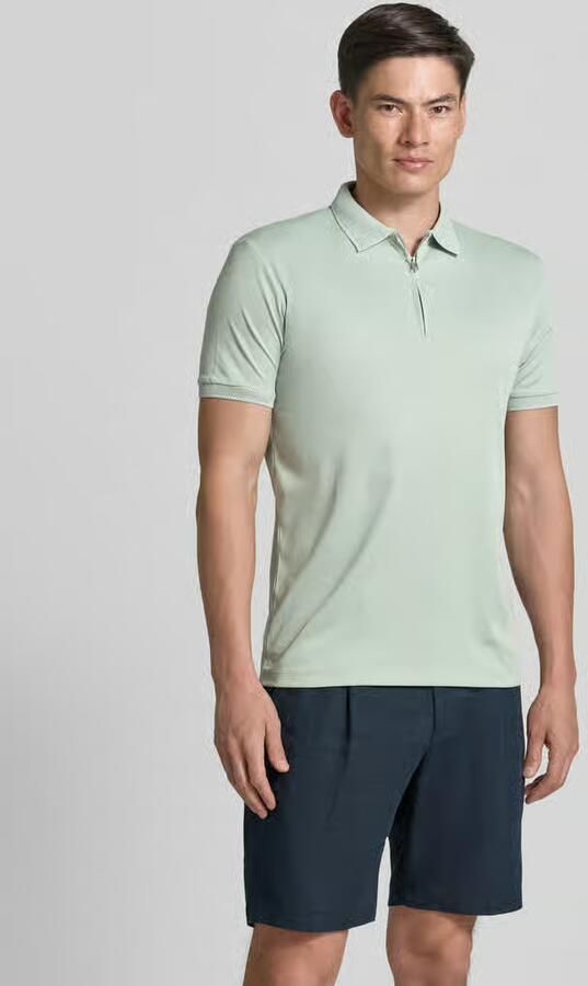 Selected regular fit poloshirt van mix van biologisch katoen model 'FAVE' - Foto 6