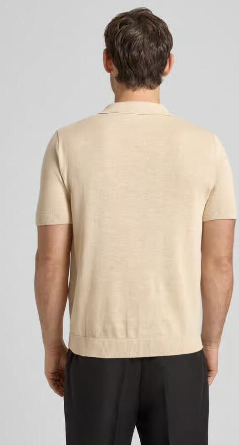 SELECTED MEN Heren Polo's & T-shirts Slhmattis Ss Knit Sun Open Polo Noos Creme - Foto 19