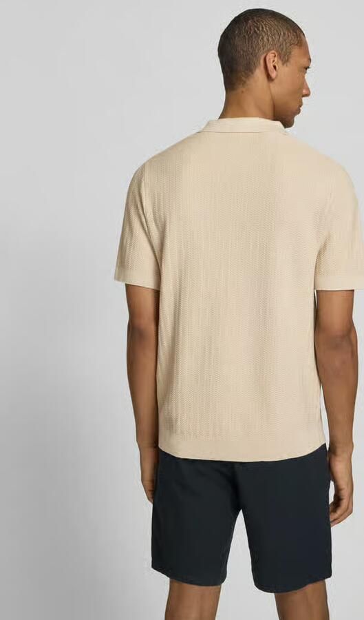 Selected Homme regular fit poloshirt van mix van katoen en linnen model 'MATTIS' - Foto 4