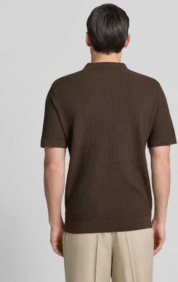 Selected Homme regular fit poloshirt van mix van katoen en linnen model 'MATTIS' - Foto 4