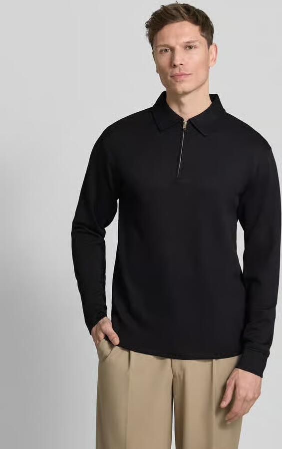 Selected Regular fit Poloshirt van viscosemix Model 'EMANUEL' - Foto 4