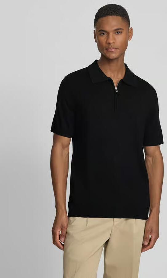 Selected Homme Regular Fit poloshirt van zuivere wol model 'TRAY' - Foto 4