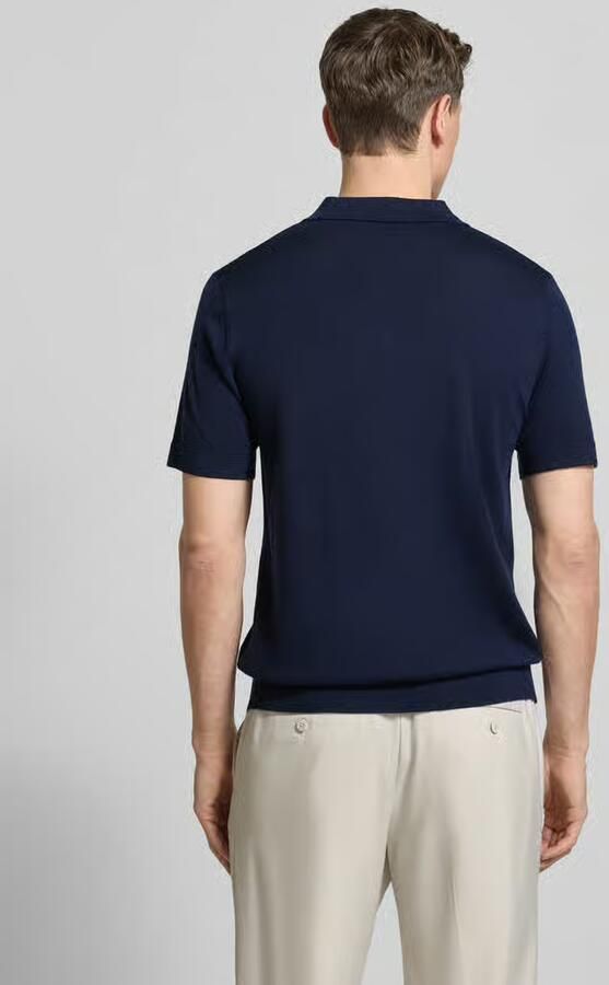 Selected Regular Fit poloshirt van zuivere wol model 'TRAY'
