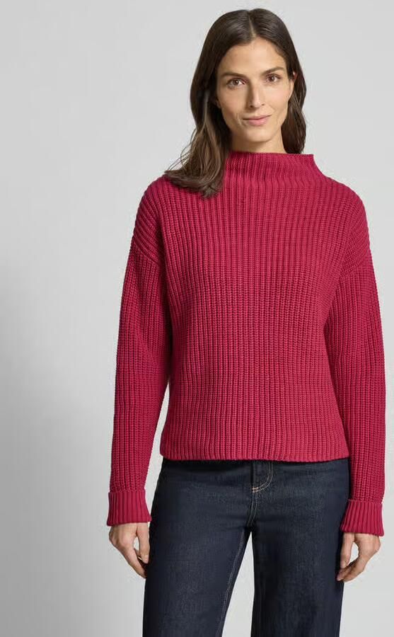 Selected Femme Regular fit pullover met turtleneck van katoenmix model 'SELMA' - Foto 2